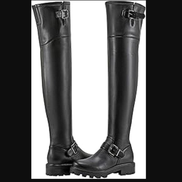 Marc Fisher Ganven OTK Moto Boots (Size 5.5) - Picture 1 of 4